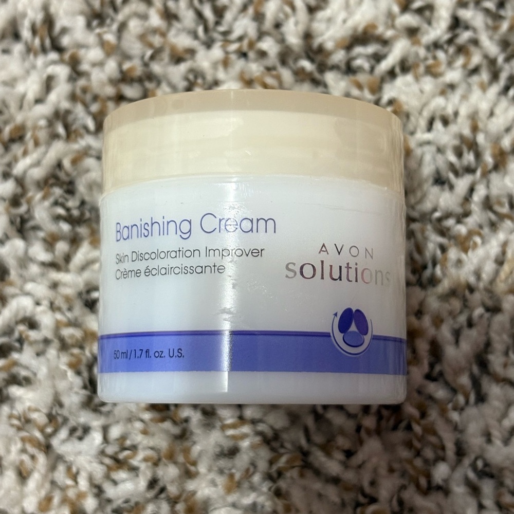 Avon Solutions Banishing Cream - Cream and Purple